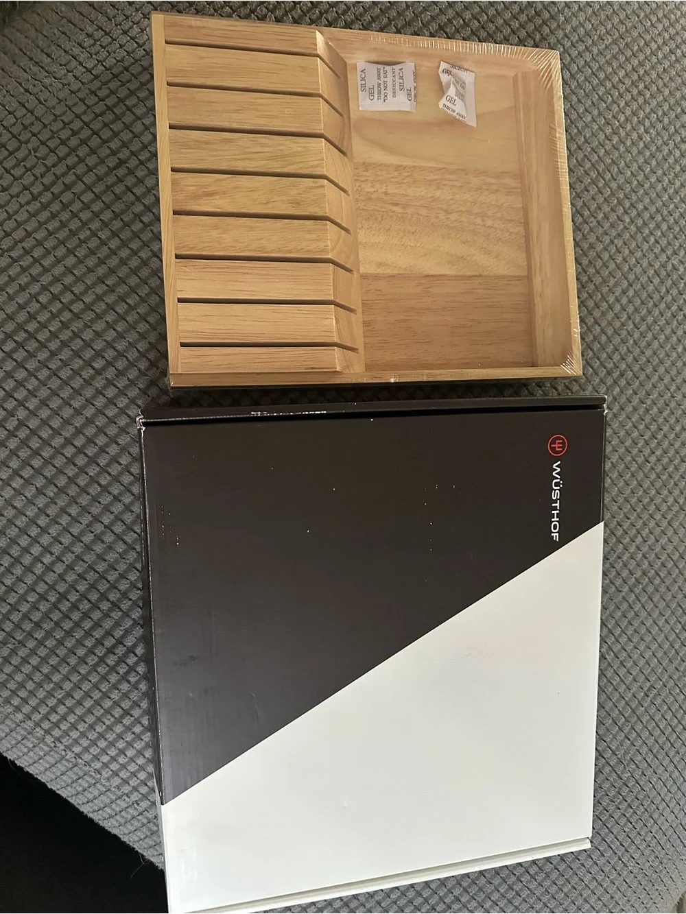 Wusthof Wooden Knife Storage Tray in Natural Wood